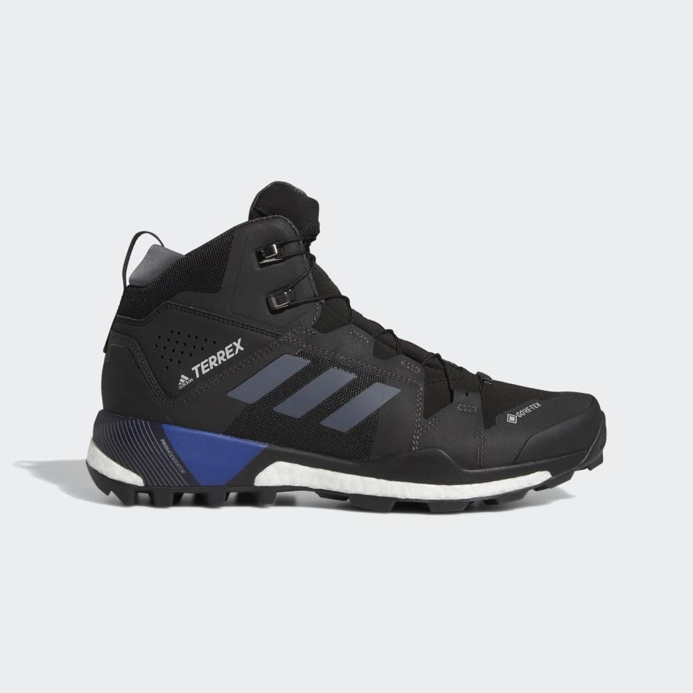 Adidas Terrex Skychaser XT Mid GORE-TEX Hrvatska - Muške Čizme - Crne/Sive/Kraljevska Plava (UMXRQK2